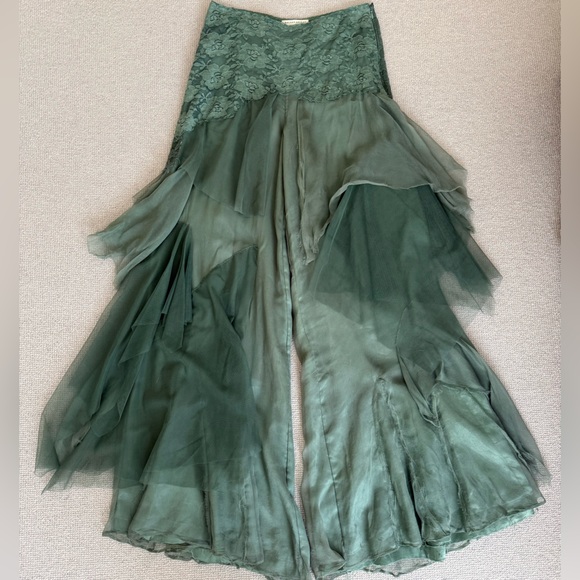 FREE PEOPLE X BRENDA KNIGHT FAIRY CHIFFON PANTS - Picture 4 of 7